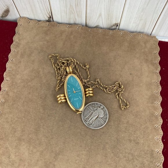 Vintage 1950's Earnest Borel Pendant Watch - Picture 6 of 7